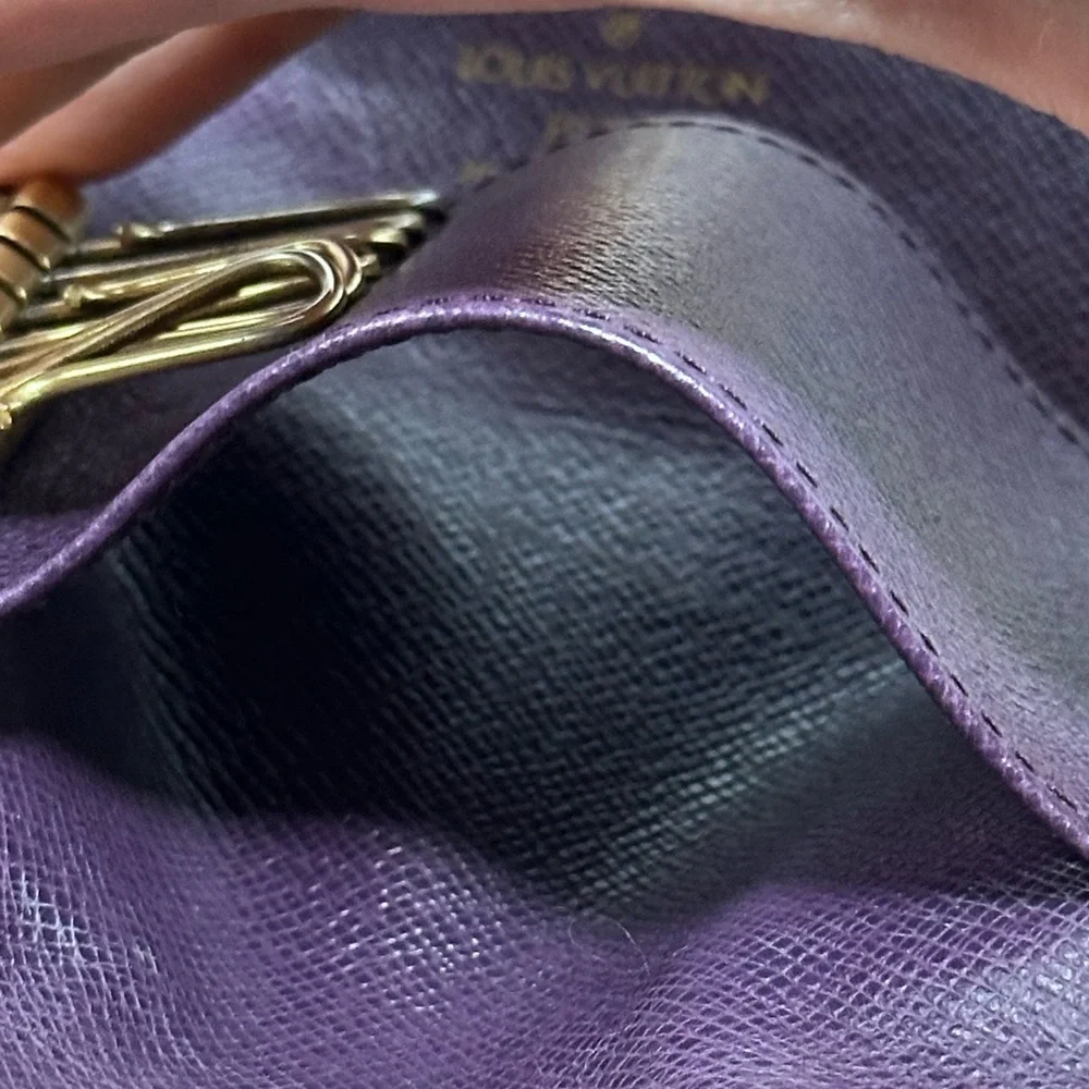 Louis Vuitton Authentic Vintage Yellow Purple Epi 6-Key Holder - Picture 11 of 16